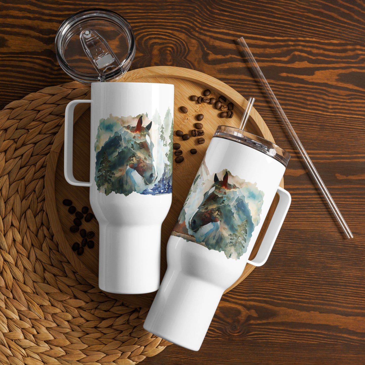 Untamed Horizons Travel mug with a handle