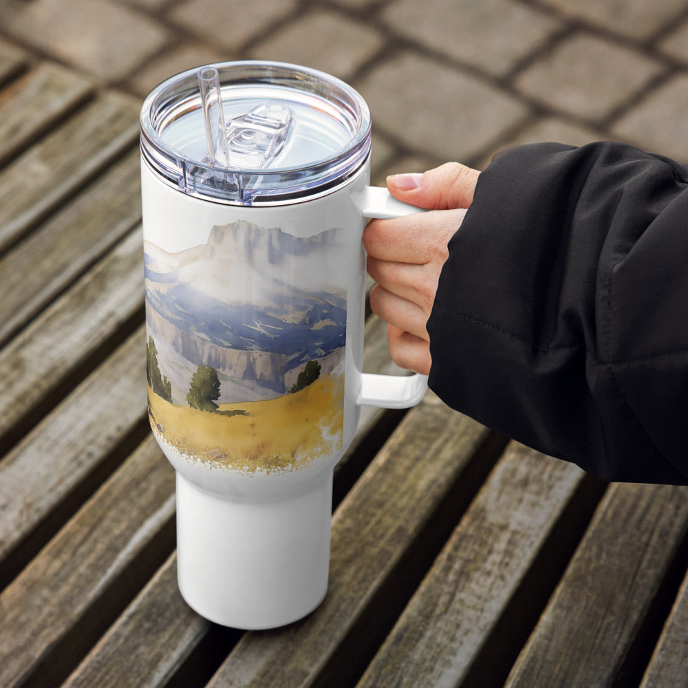 Mountain Ride Travel Mug With Handle