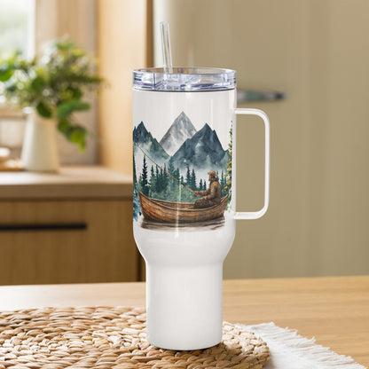 Nature's Still Waters Travel Mug With Handle