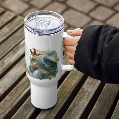 Untamed Horizons Travel mug with a handle