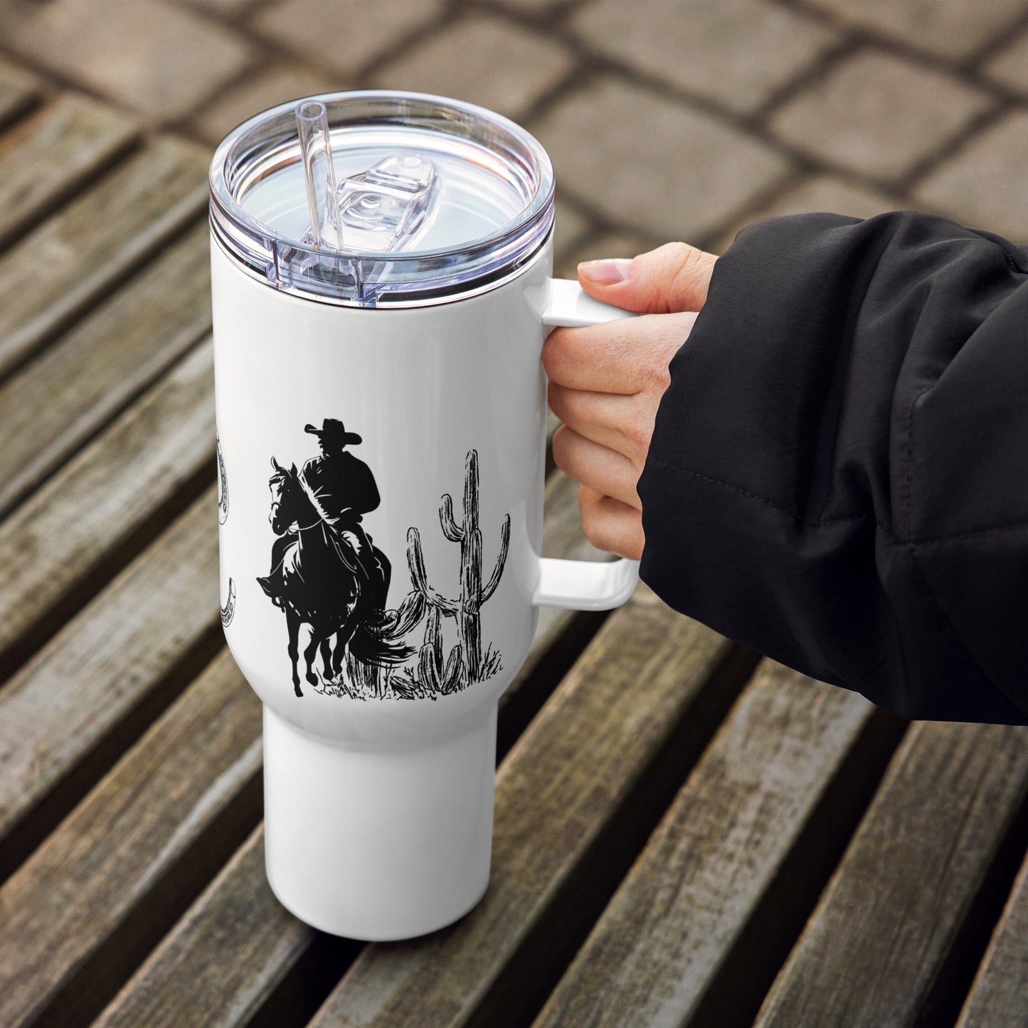 Echoes In The Dunes Travel Mug With Handle