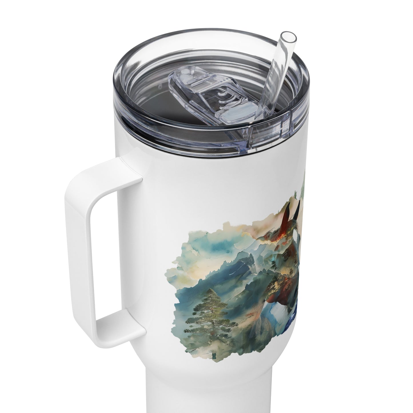 Untamed Horizons Travel mug with a handle