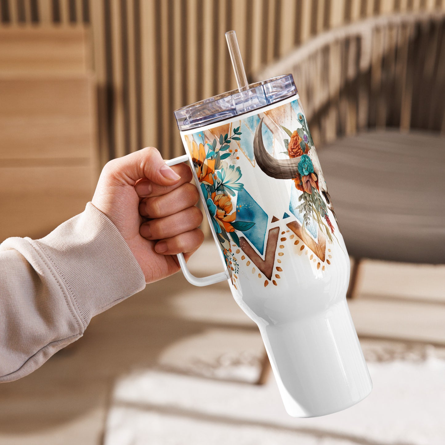 Desert Spirit Travel mug with a handle