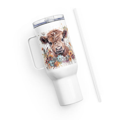 Country Meadow Cutie Travel mug with a handle