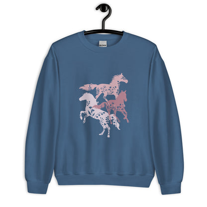 Wildflowers and Horses Unisex Sweatshirt