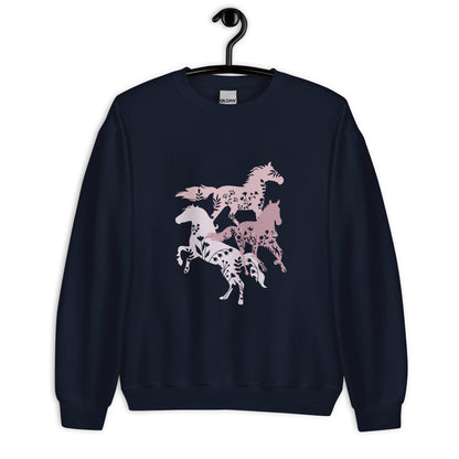 Wildflowers and Horses Unisex Sweatshirt