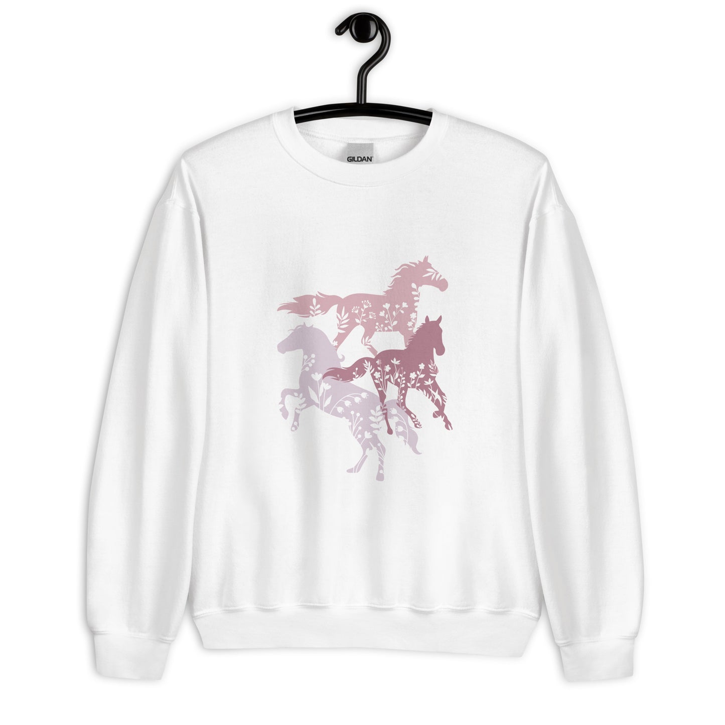 Wildflowers and Horses Unisex Sweatshirt