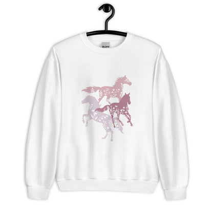 Wildflowers and Horses Unisex Sweatshirt