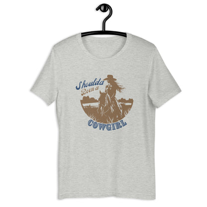 Shoulda Been A Cowgirl Unisex t-shirt