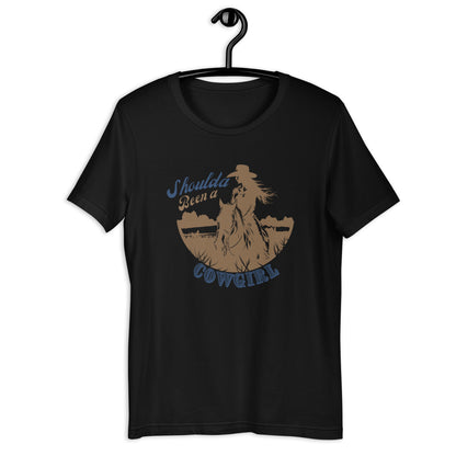 Shoulda Been A Cowgirl Unisex t-shirt