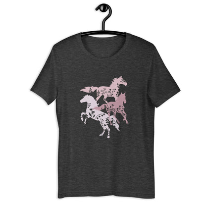 Wildflowers and Horses Unisex t-shirt