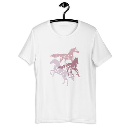 Wildflowers and Horses Unisex t-shirt