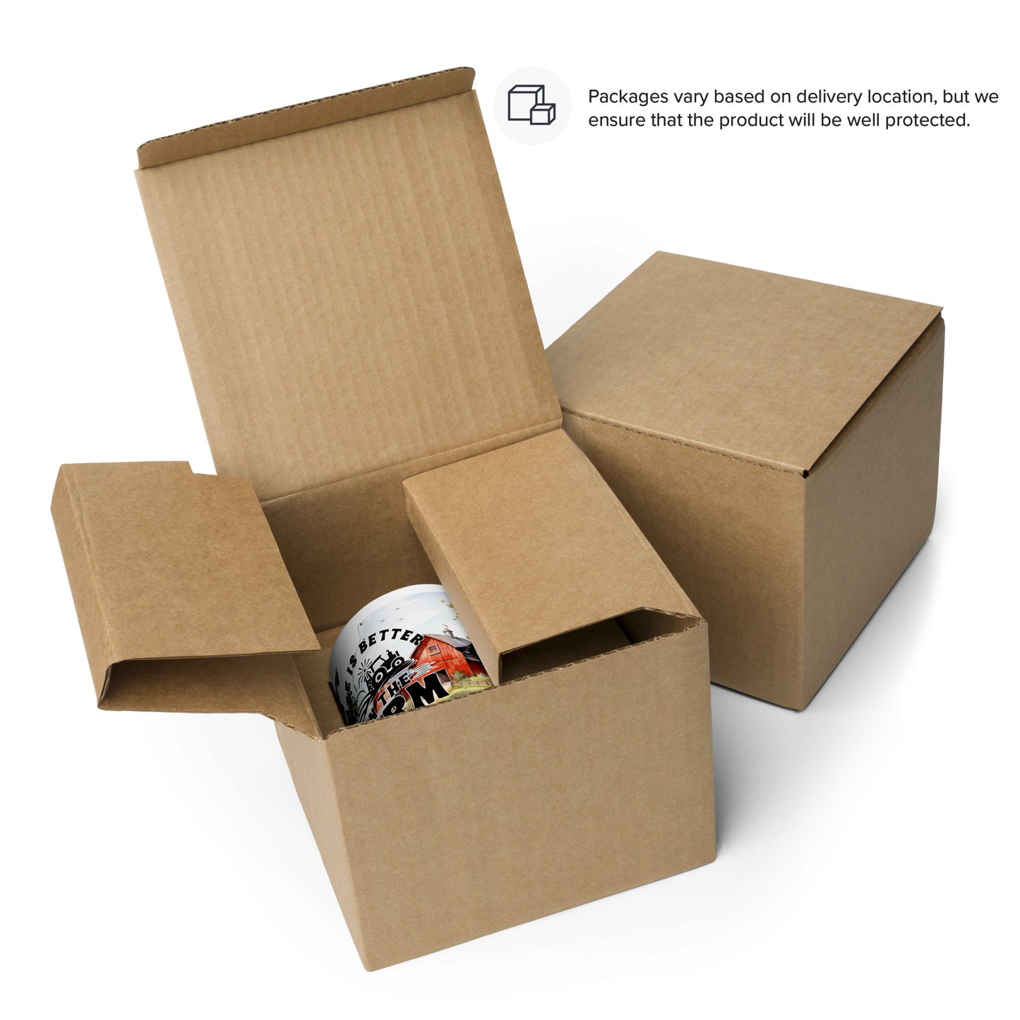 Life Is Better On The Farm Mug with Color Inside