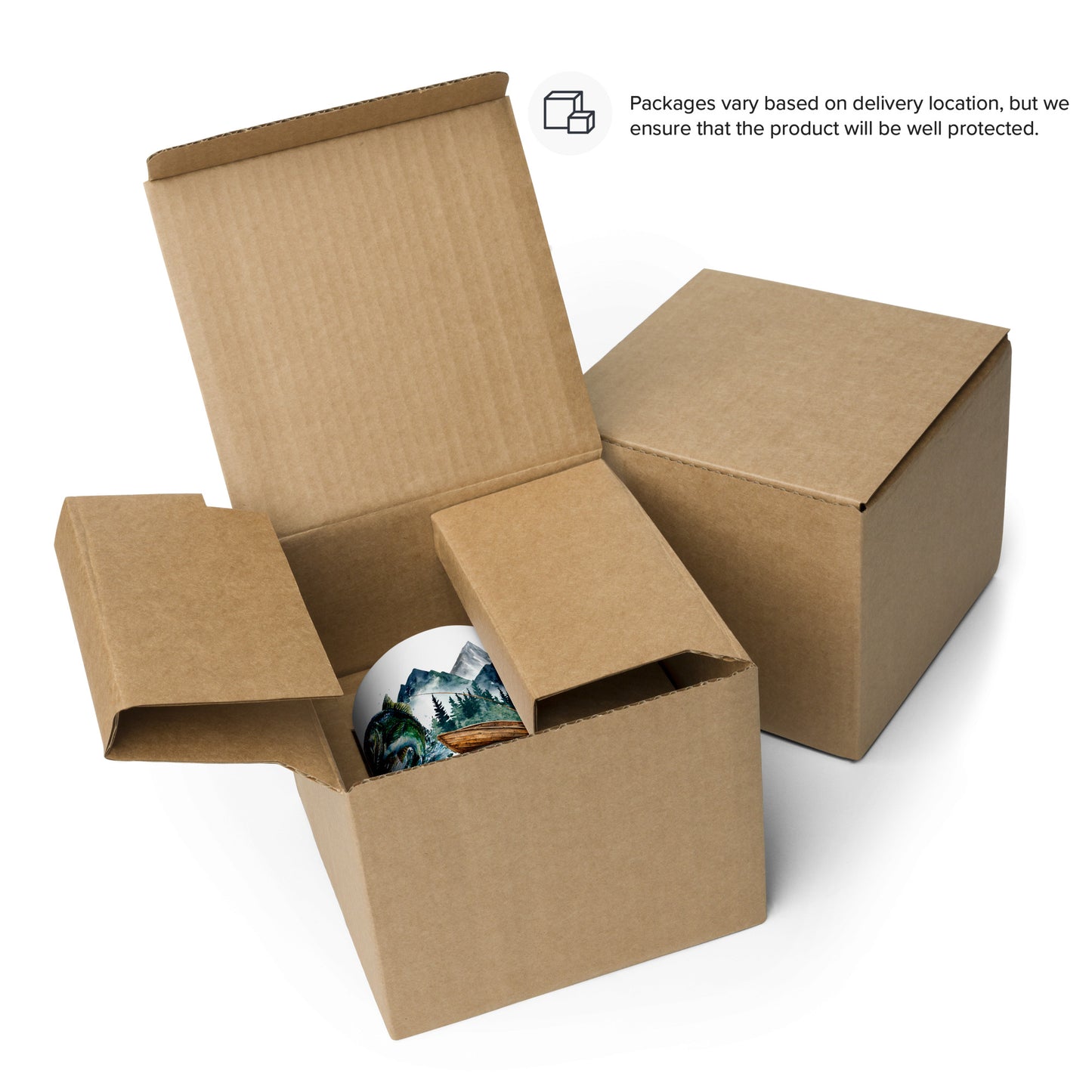 Nature's Still Waters Mug with Color Inside