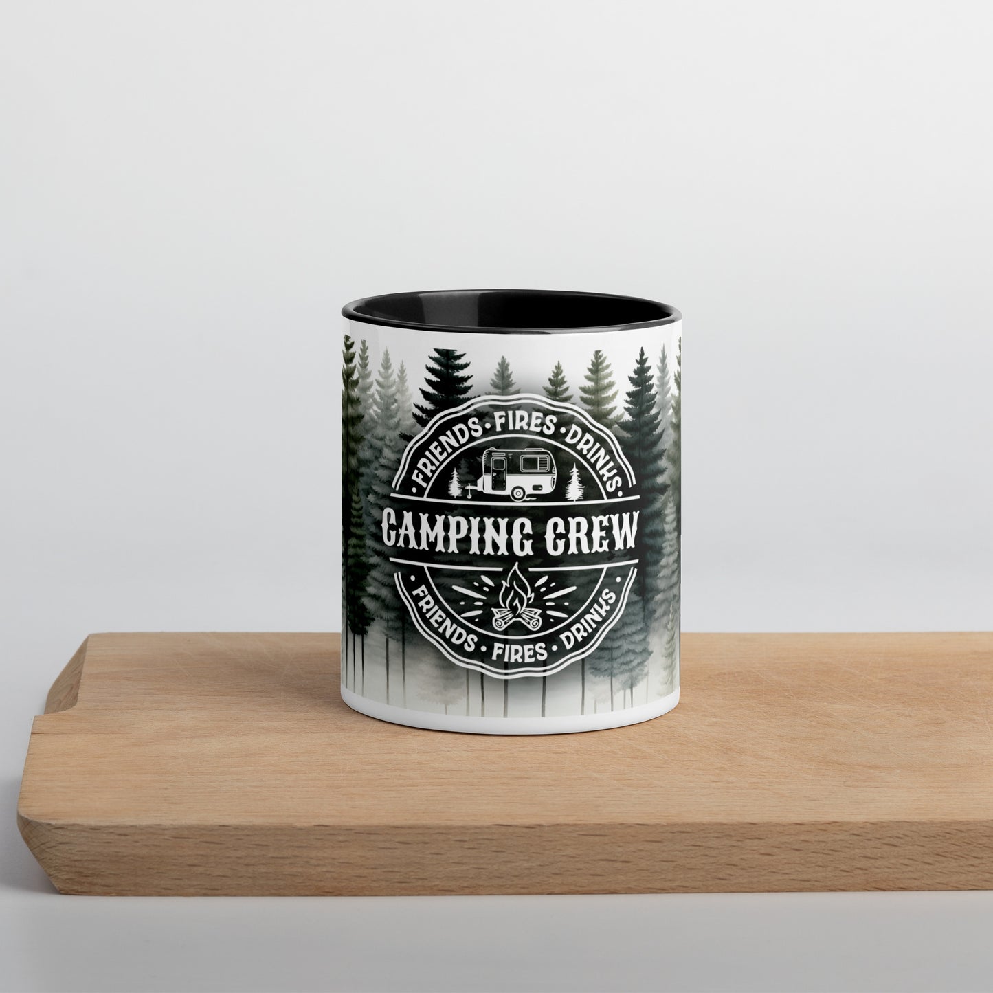 Camping Crew Mug with Color Inside