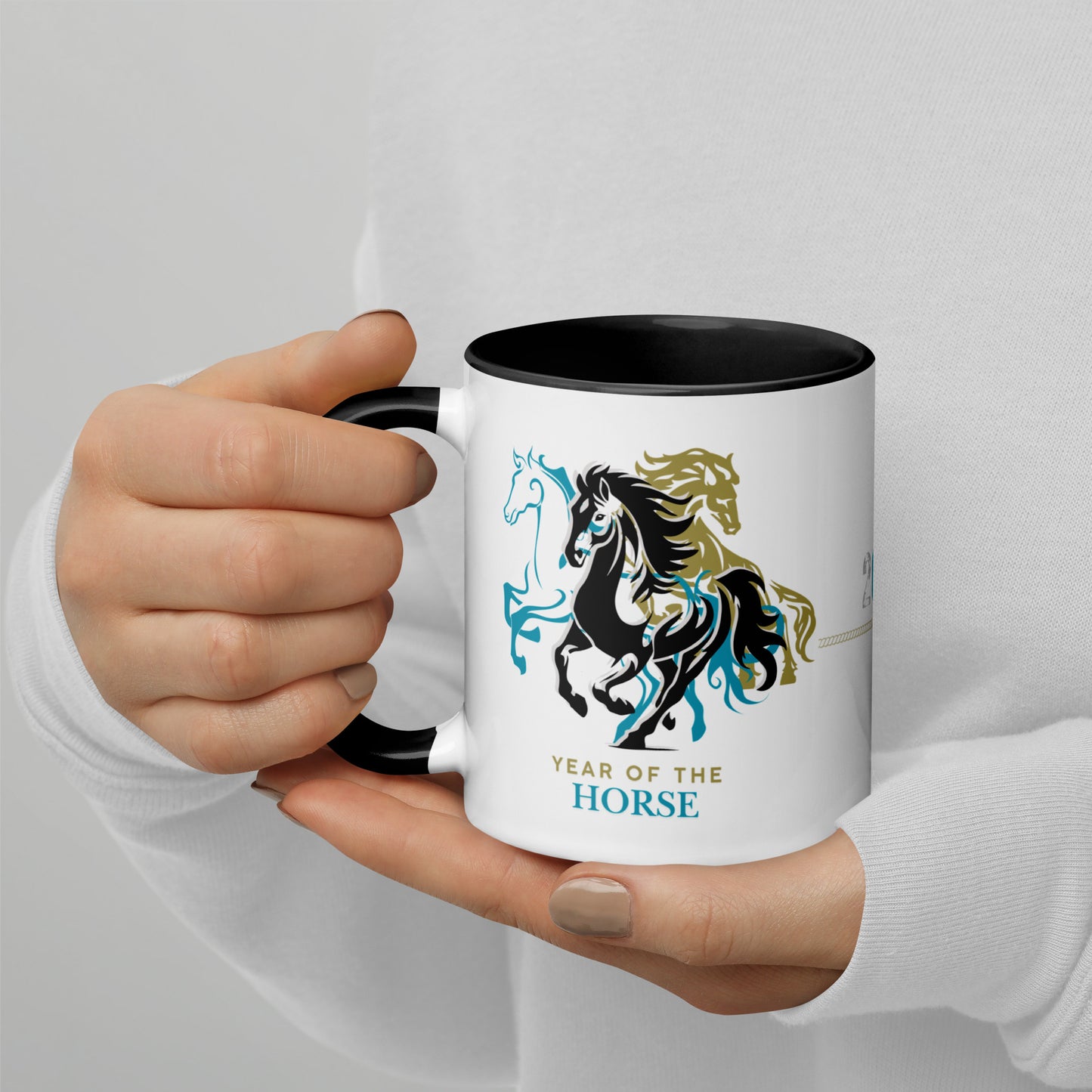 Year of the Horse Mug with Color Inside