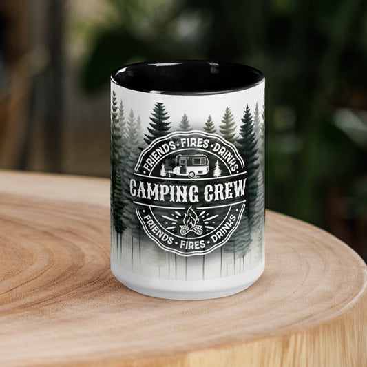 Camping Crew Mug with Color Inside