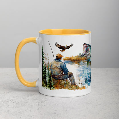 Nature's Still Waters Mug with Color Inside