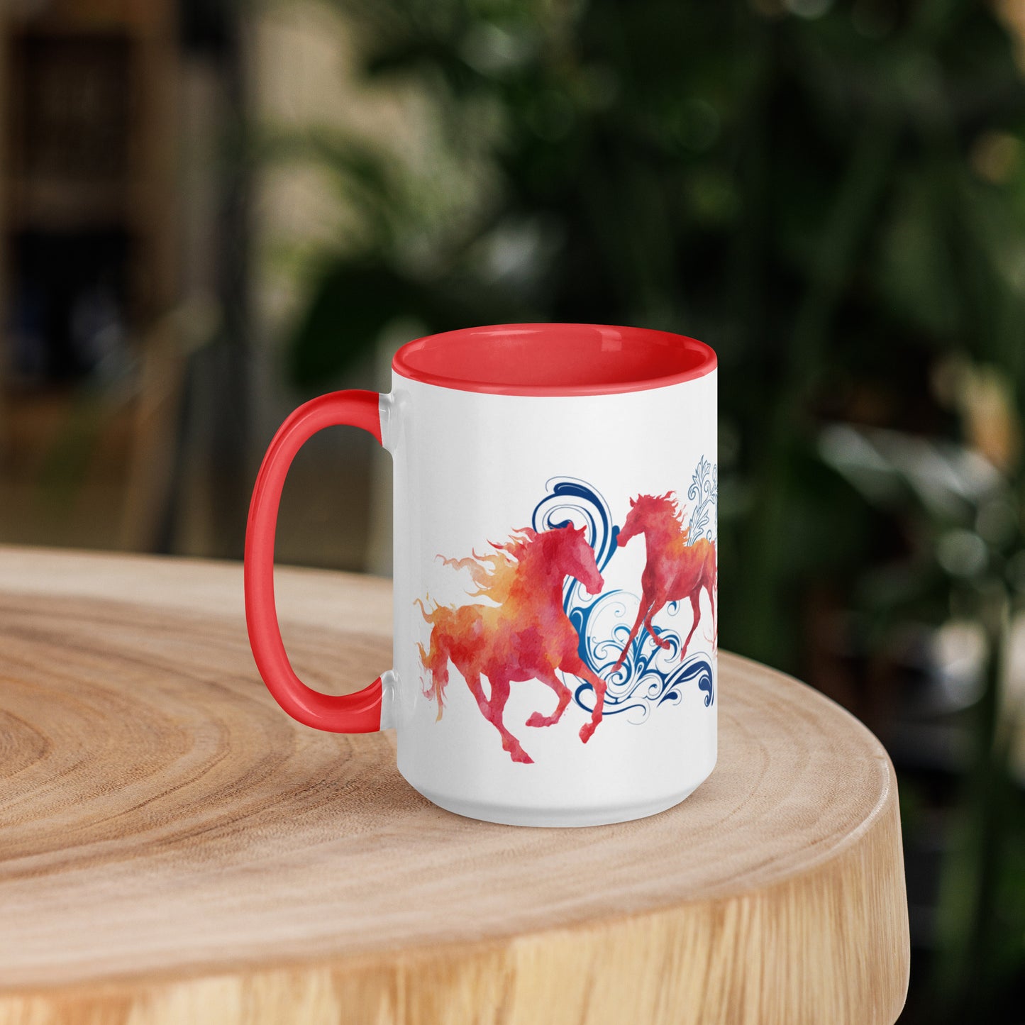 Fire Horse Mug with Color Inside