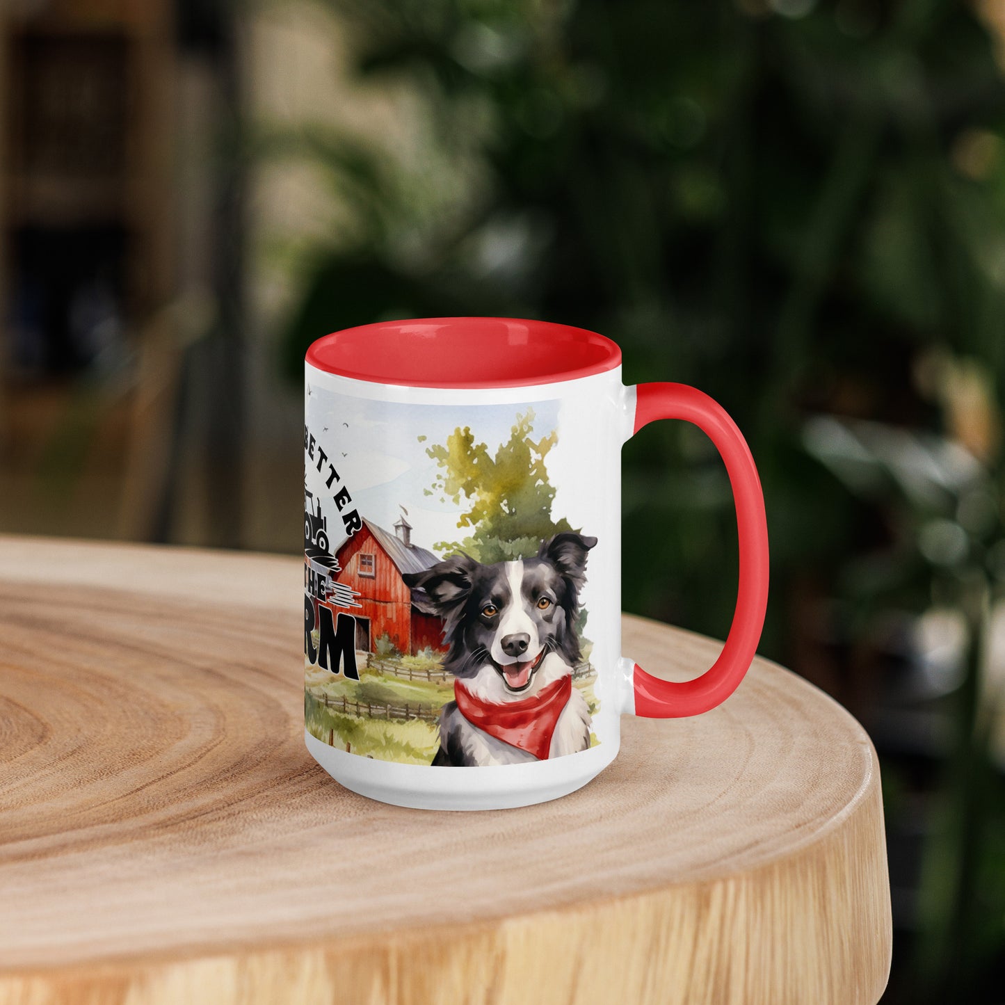 Life Is Better On The Farm Mug with Color Inside