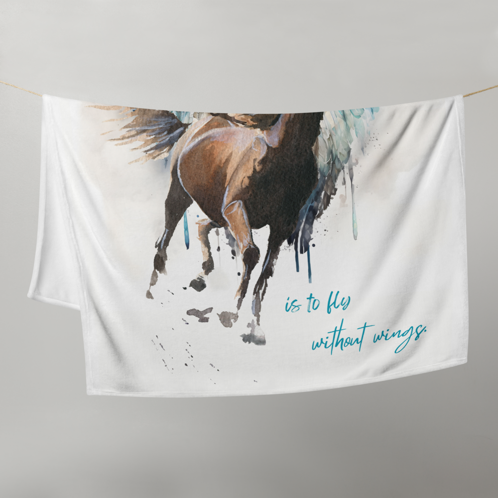 To Fly Without Wings Throw Blanket